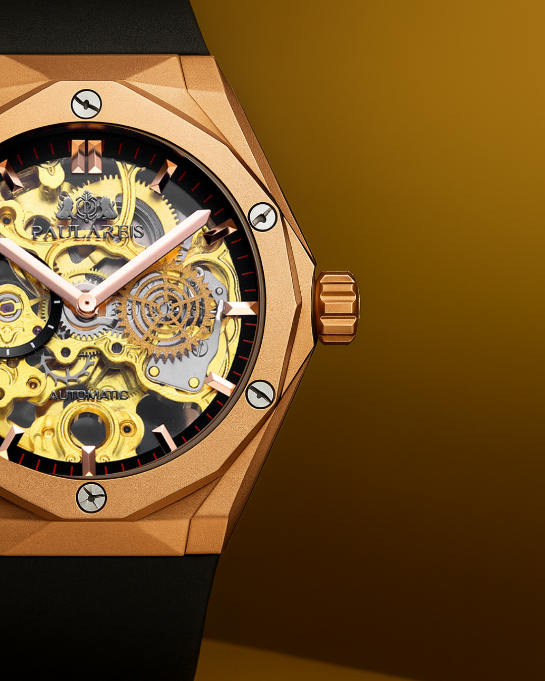 Paula Reis Skeleton Automático / ORO ROSA™