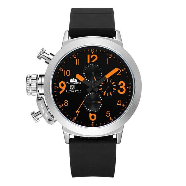 Paula Reis Bond Automatic™ Paulareis Watches Silver Orange