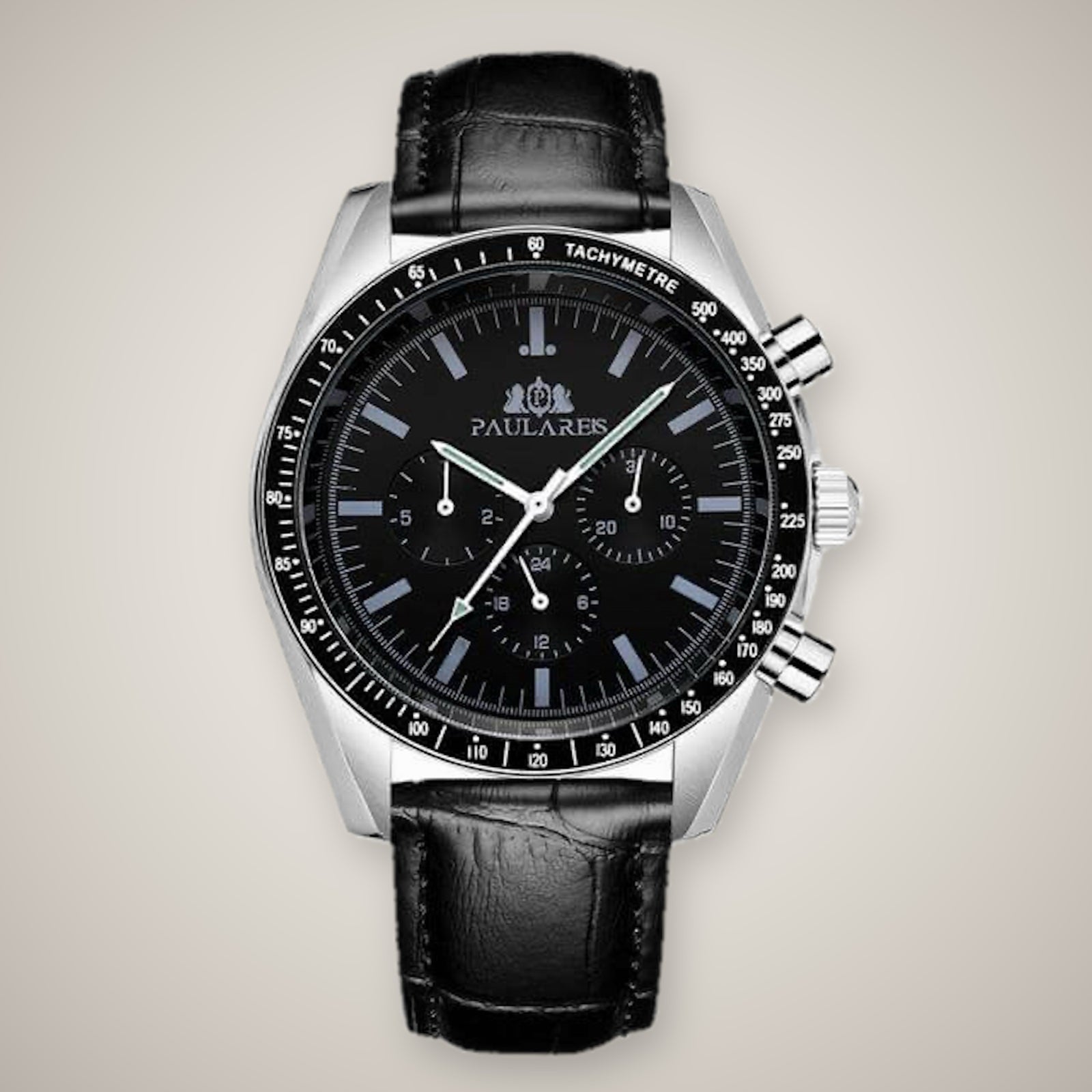 Paula Reis F3 Automatic / Leather Black watch