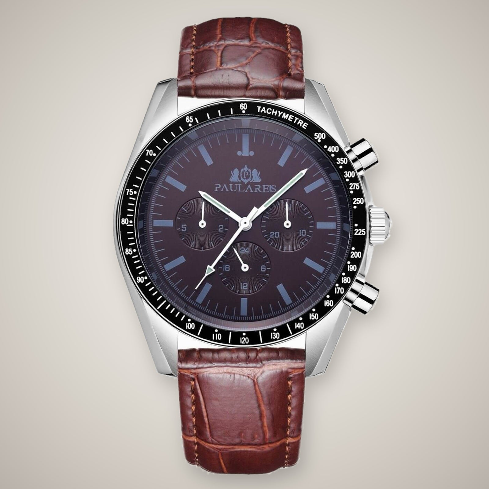 Paula Reis F3 Automatic / Leather Coffee watch