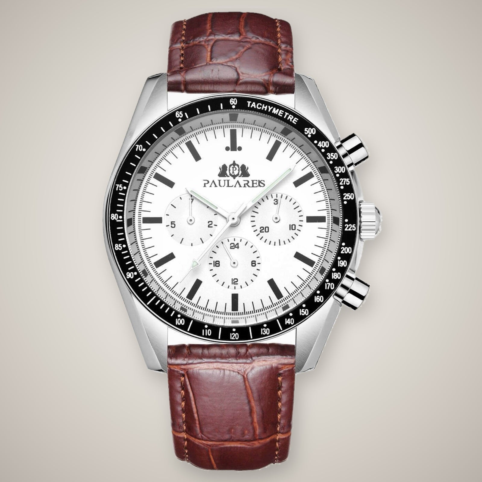 Paula Reis F3 Automatic / Leather White watch