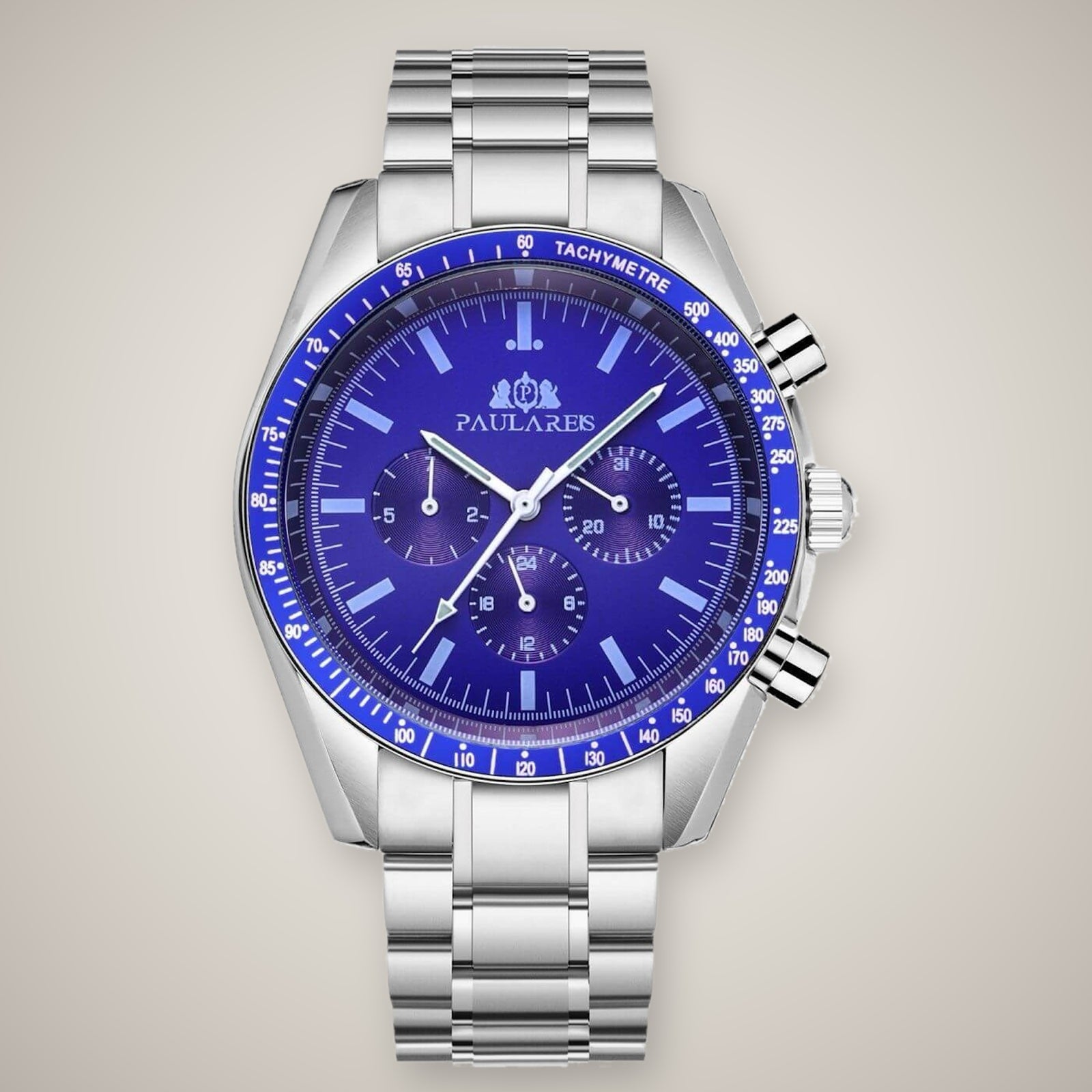 Paula Reis F3 Automatic / Silver Blue watch