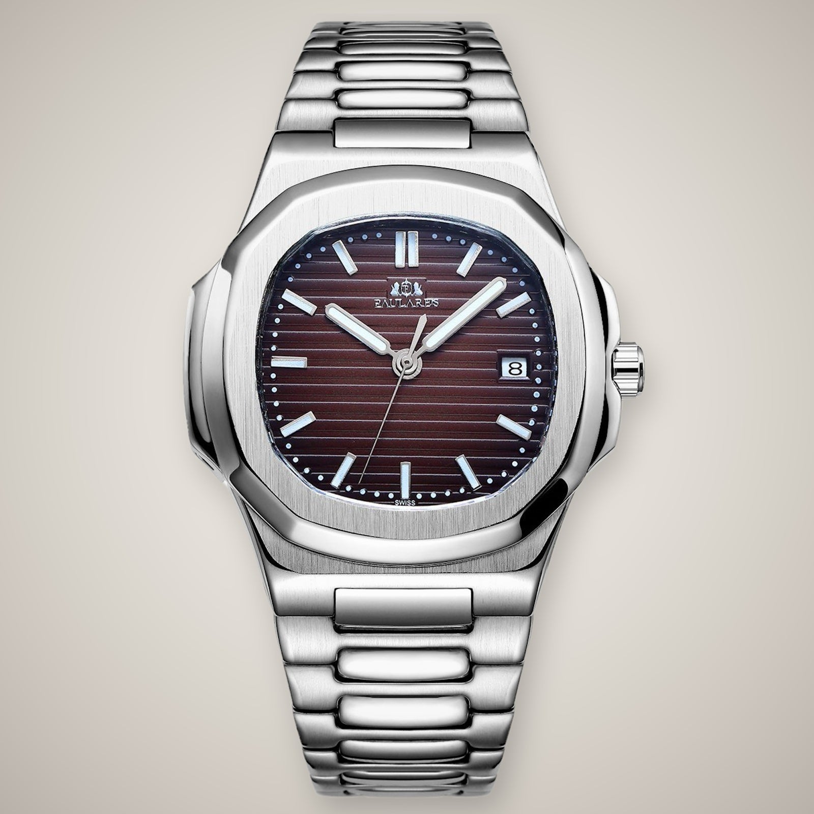 Paula Reis Medusa Automatic / Silver Brown watch