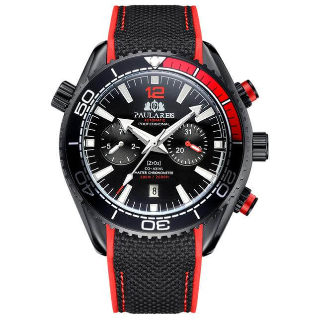Paula Reis Prestige Automatic 3™ Paulareis Watches Black Red Black