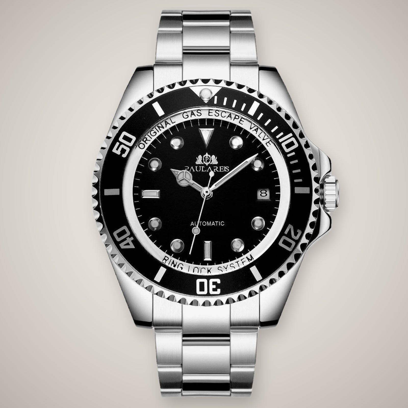 Paula Reis Sailor Automatic / Silver Black watch