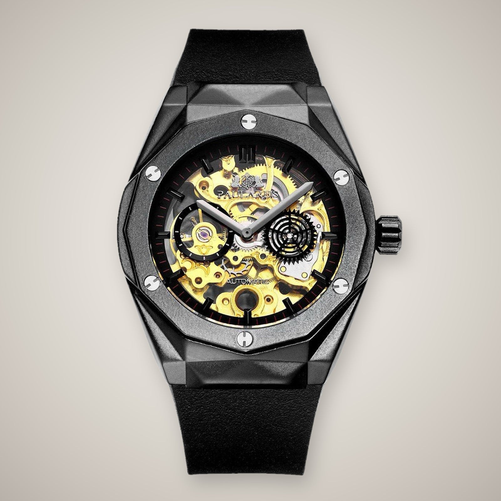 Paula Reis Skeleton Automatic / FULL BLACK™ Paulareis Watches