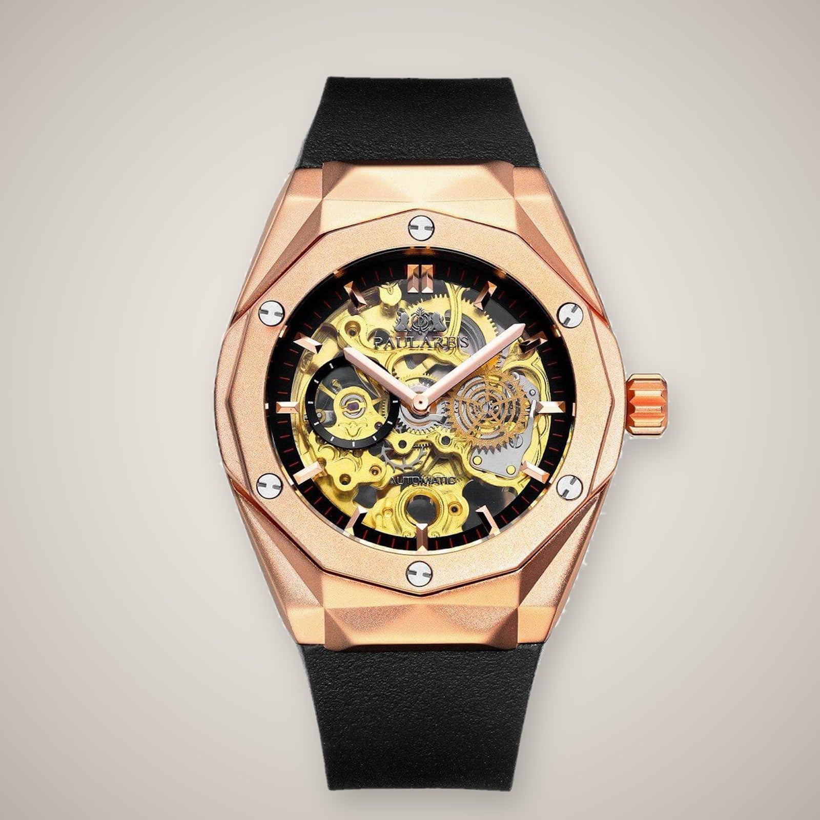 Paula Reis Skeleton Automatic / Pink Gold watch
