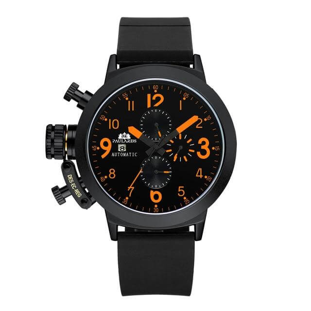 Paula Reis Bond Automatic™ Paulareis Watches Black Orange 