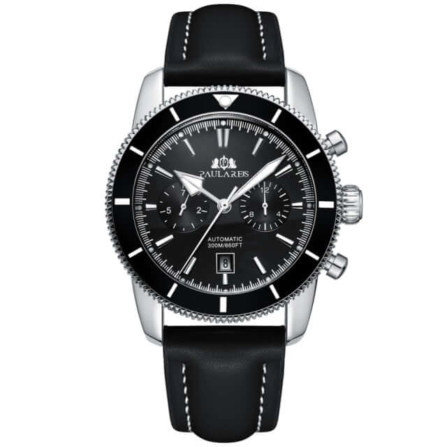 Paula Reis Ocean Chrono™ Paula Reis Watches Black Leather 