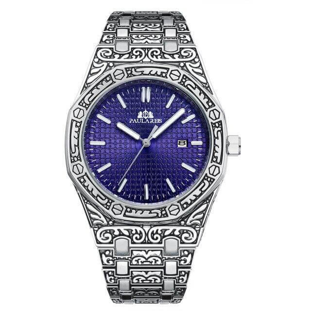 PAULA REISPaula Reis Platinum Quartz / Limited Edition Paulareis Watches Silver Blue 