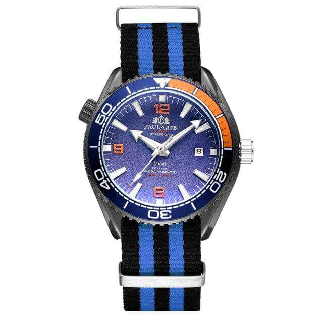 Paula Reis Prestige 2 strap™ Paulareis Watches Black Orange Blue 