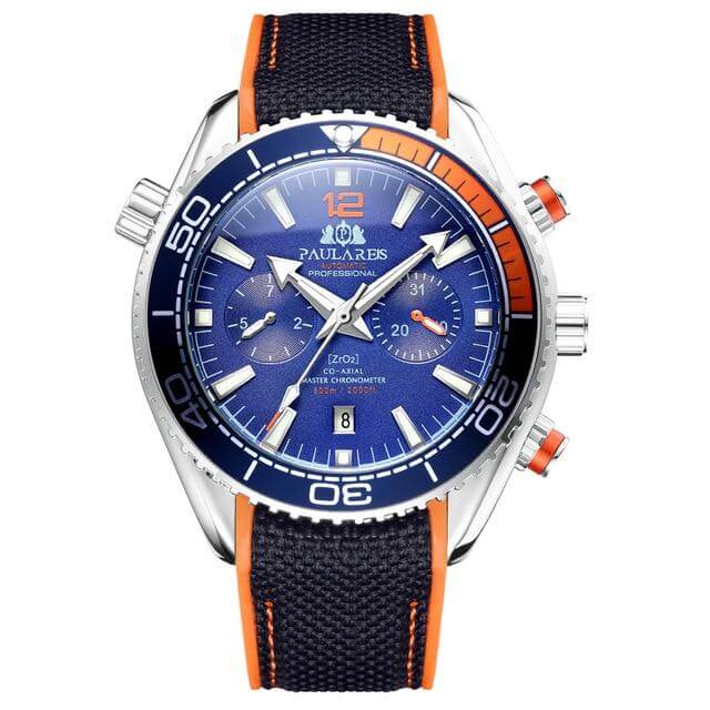 Paula Reis Prestige Automatic 3™ Paulareis Watches White Orange Blue 
