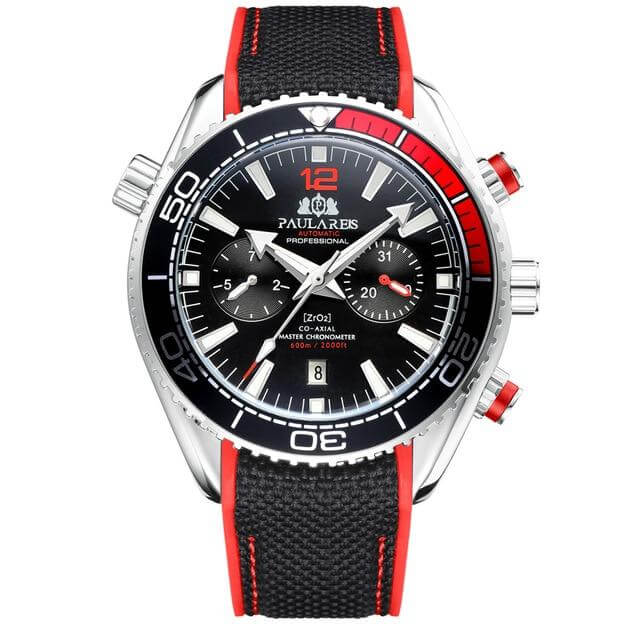 Paula Reis Prestige Automatic 3™ Paulareis Watches White Red Black 