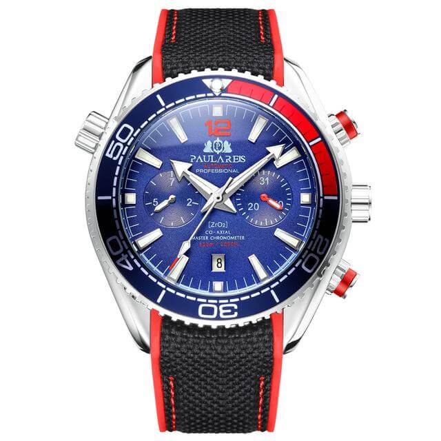 Paula Reis Prestige Automatic 3™ Paulareis Watches White Red Blue 