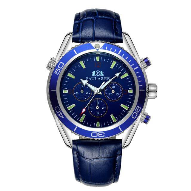 Paula Reis Prestige Automatic 4™ Paulareis Watches Leather Blue 