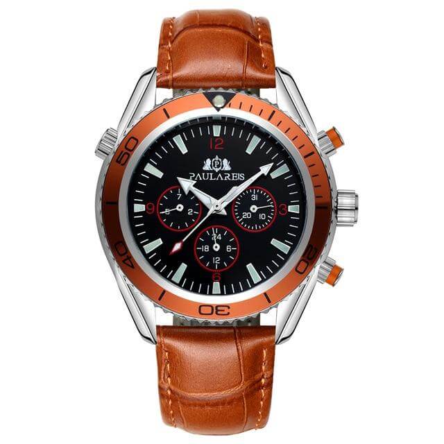 Paula Reis Prestige Automatic 4™ Paulareis Watches Leather Orange 