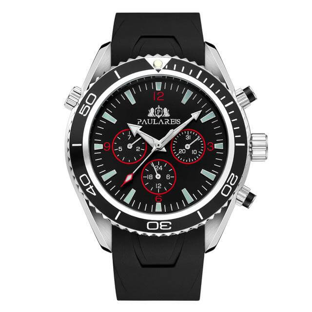 Paula Reis Prestige Automatic 4™ Paulareis Watches Rubber Black 