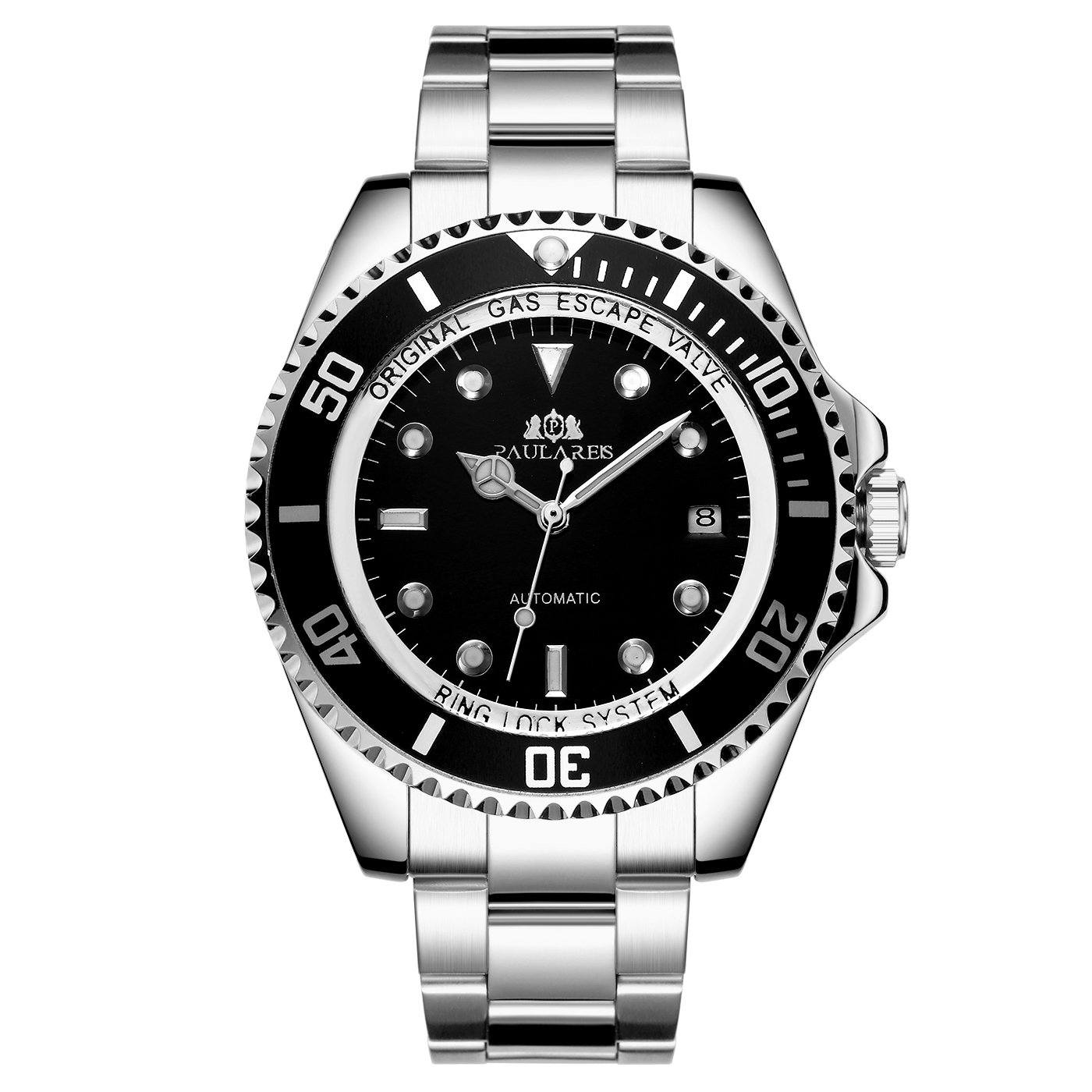 Paula Reis Sailor Automatic Silver Black