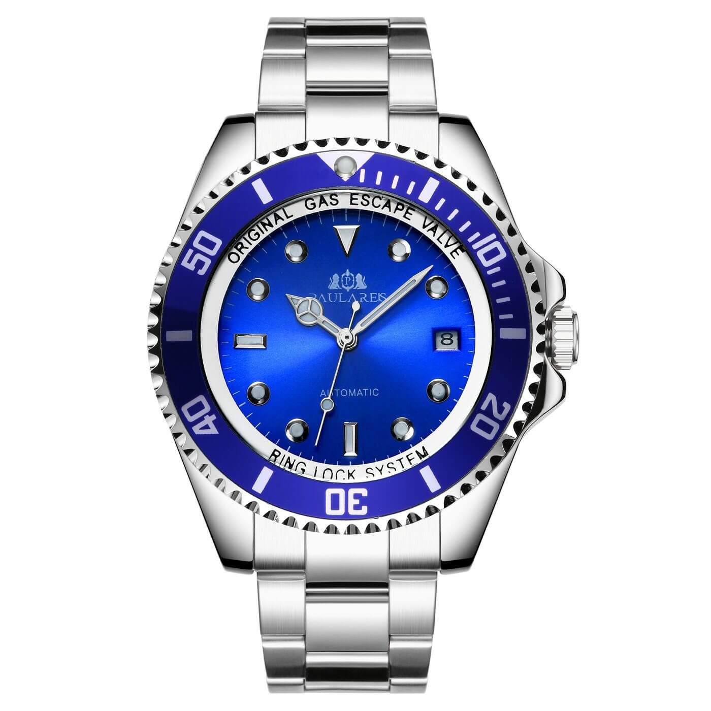Paula Reis Sailor Automatic Silver Blue