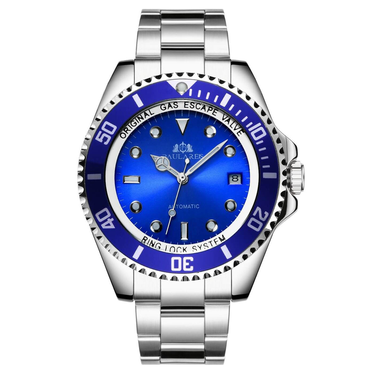 Paula Reis Sailor Automatic Silver Blue